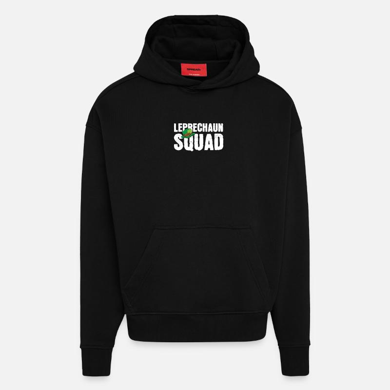 St. Patrick's Day Kobold Irisch - Hoodie- made by SPREAD - SOLID BLACK