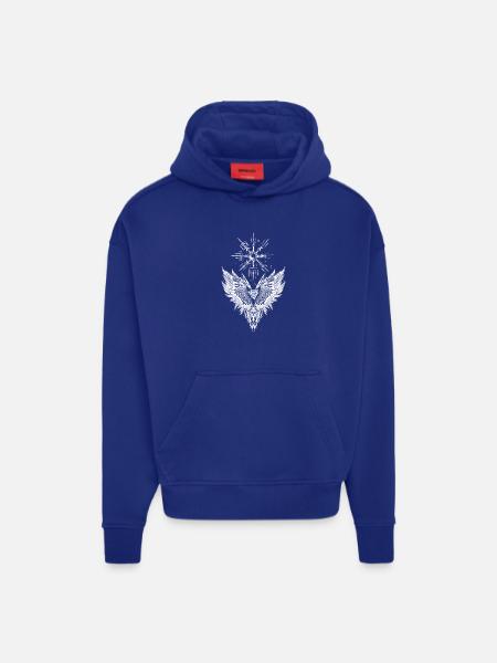 Raven Odin Vegvisir Valknut - Hoodie- made by SPREAD  - SOLID BLACK