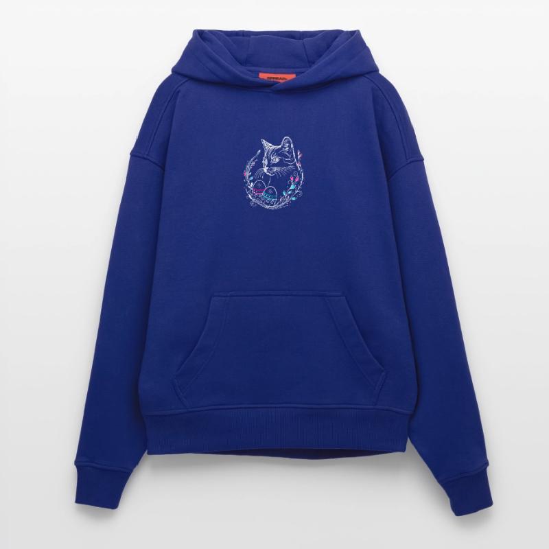 Cat Easter Easter Eggs Easter Cat Hoodie- made by SPREAD 