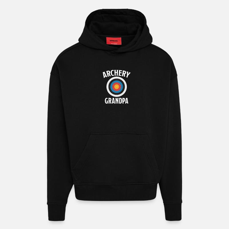 Bogenschießen Spruch Opa Bogenschießen Geschenk - Hoodie- made by SPREAD  - SOLID BLACK