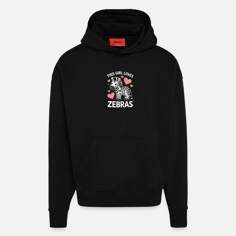 Zebra Spruch Lustiges Zebra Geschenk - Hoodie- made by SPREAD - SOLID BLACK