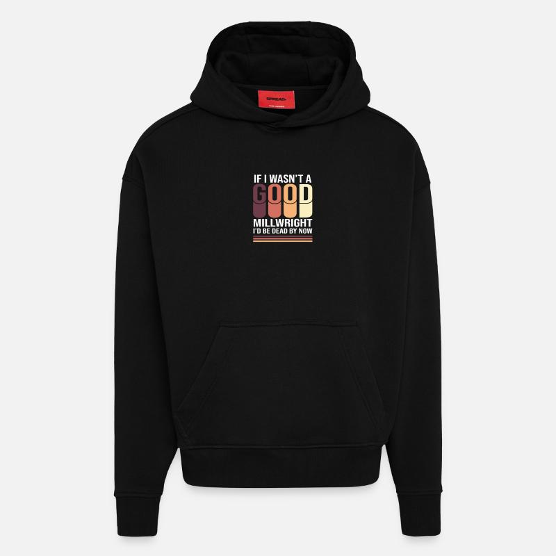 CNC Mechanic Mechanical Engineer Locksmith - Hoodie- made by SPREAD - SOLID BLACK