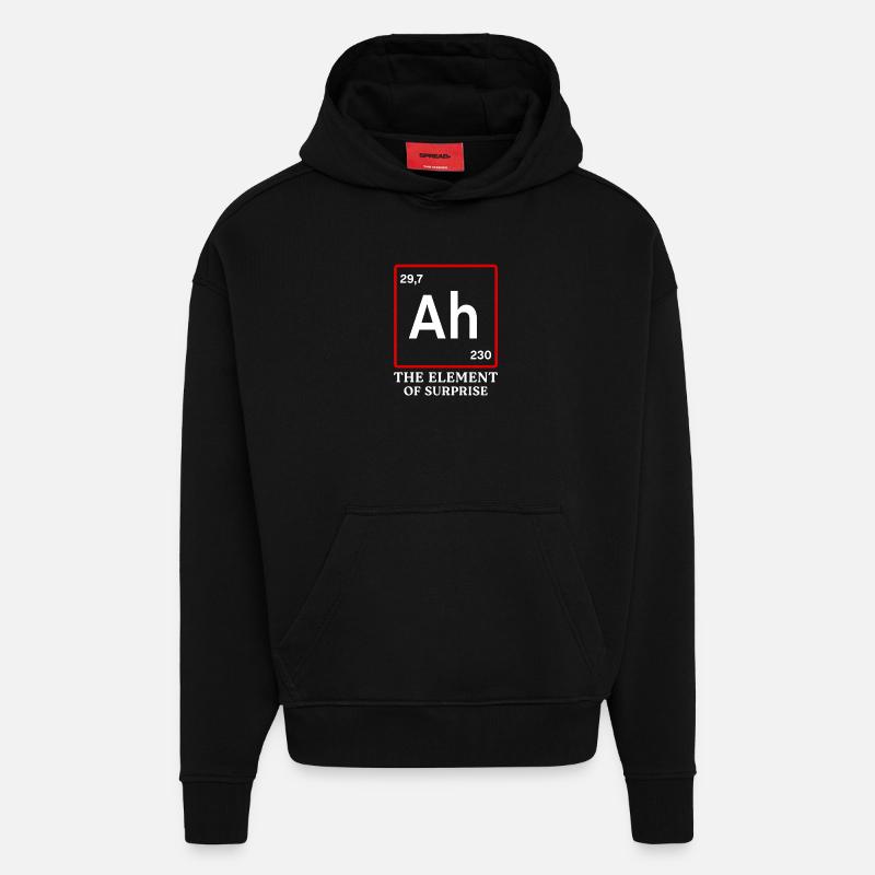 Projet Hail Mary Ah - Sweat à capuche bio épais oversize fabriqué en UE - SOLID BLACK