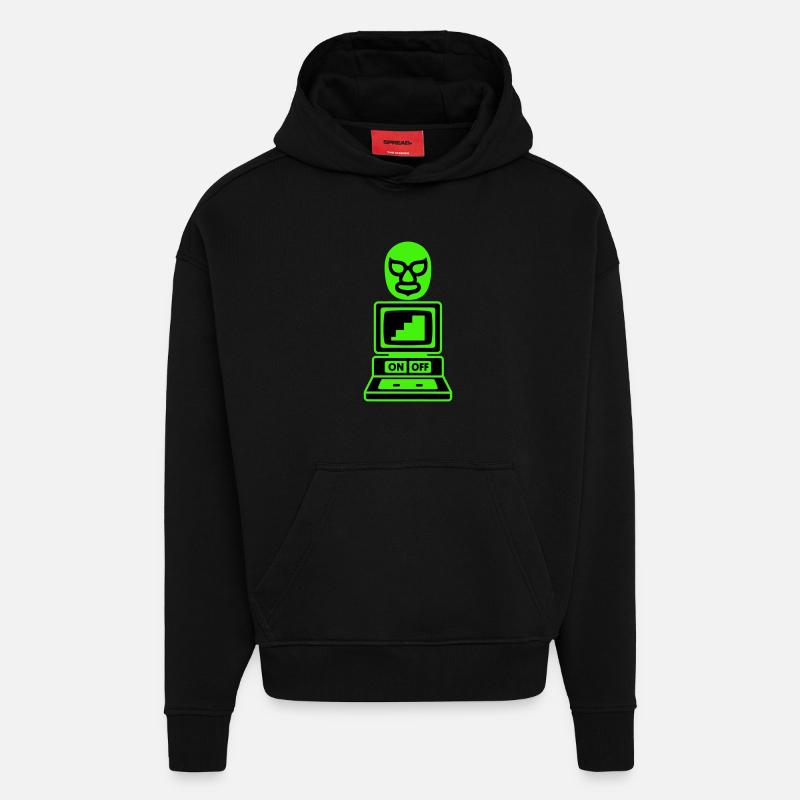 Computer Cult - Hoodie- made by SPREAD  - SOLID BLACK