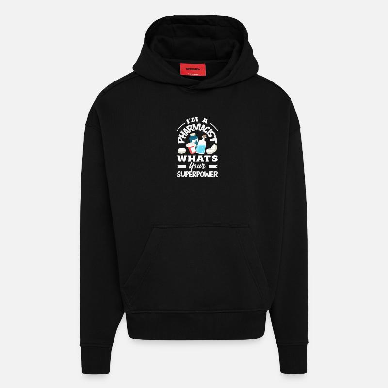 Apotheker Pharmazeutisch-technischer - Hoodie- made by SPREAD  - SOLID BLACK