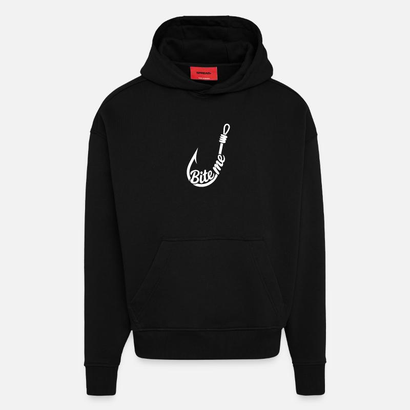 BiteMe Hooked Angel-Grafik - Hoodie- made by SPREAD  - SOLID BLACK