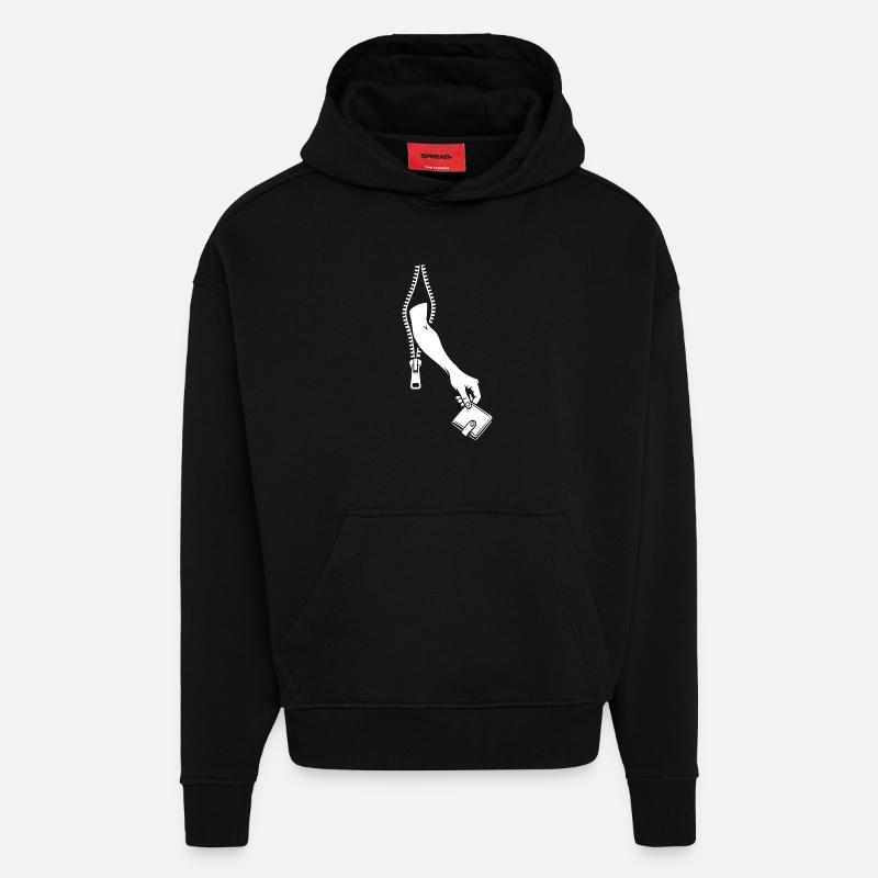 Taschendieb - Hoodie- made by SPREAD  - SOLID BLACK