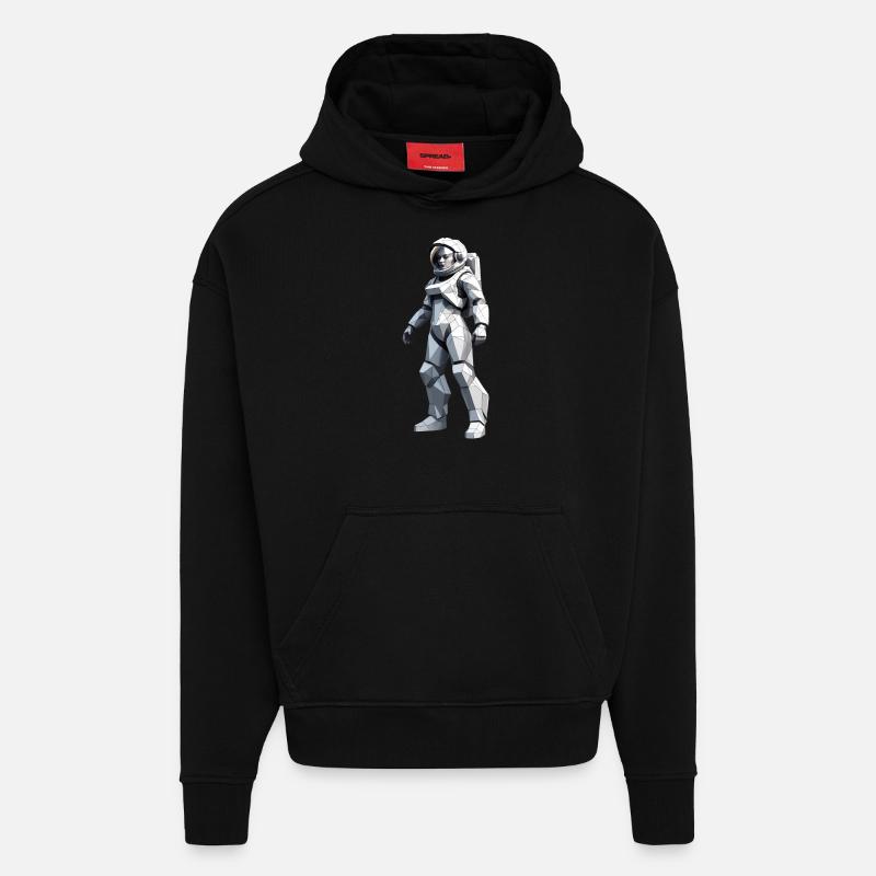 Astronaut - Beruf Design Sticker - Hoodie- made by SPREAD  - SOLID BLACK
