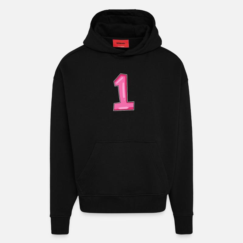 1 - Sweat à capuche bio épais oversize fabriqué en UE - SOLID BLACK