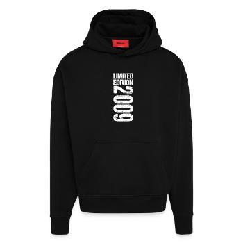 16. Geburtstag Limited Edition 2009 Jahrgang 2009 - Hoodie- made by SPREAD  - SOLID BLACK - Vorne