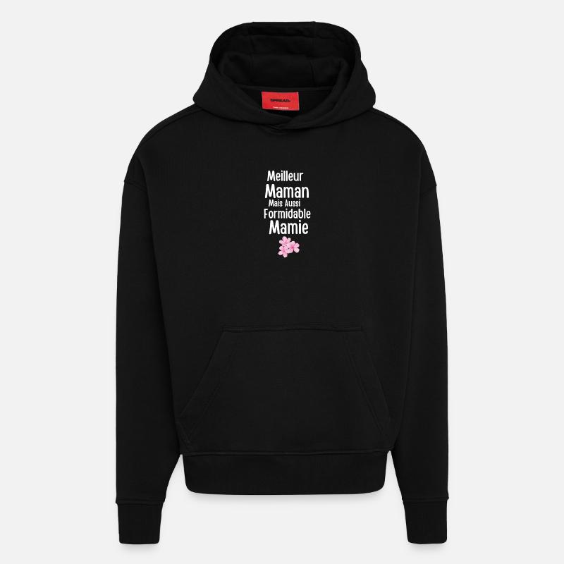 Beste erstaunliche Mutter und Oma - Hoodie- made by SPREAD  - SOLID BLACK