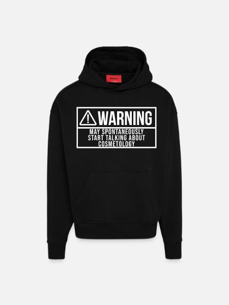 Cosmetology Cosmetology Cosmetology - Hoodie- made by SPREAD  - SOLID BLACK