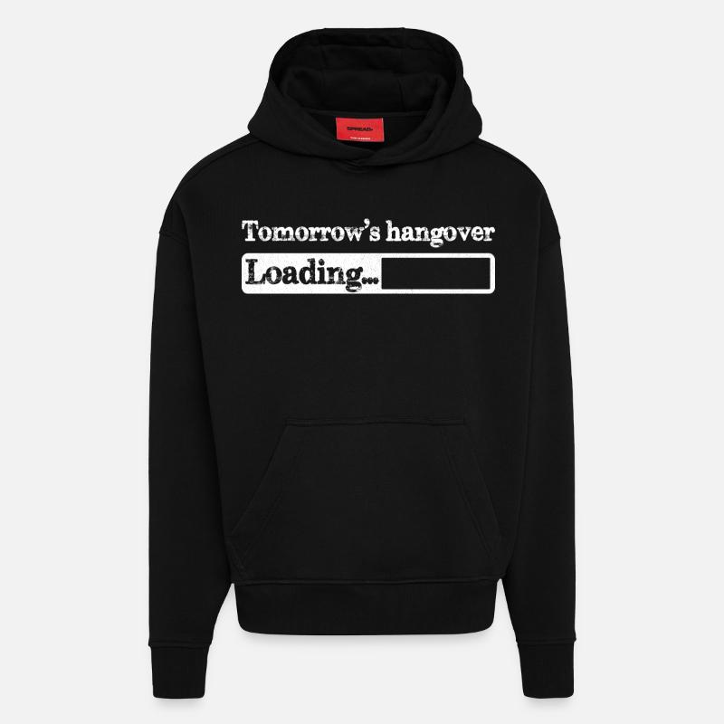 Der Kater-Loading von morgen - Hoodie- made by SPREAD - SOLID BLACK
