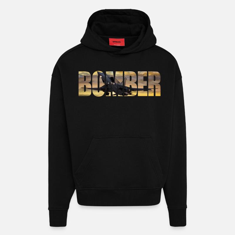Bomber Tu-22 M3 - Hoodie- made by SPREAD  - SOLID BLACK