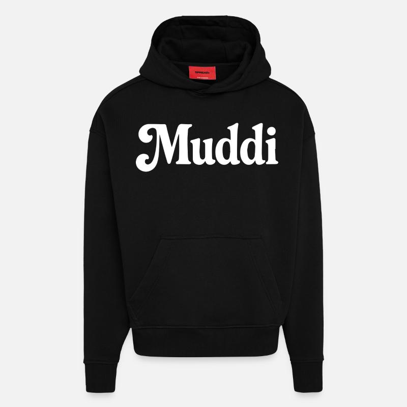 Muddi - Hoodie- made by SPREAD  - SOLID BLACK