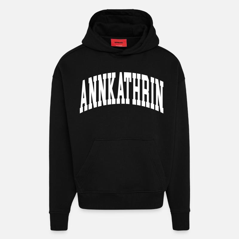 Annkathrin - Hoodie- made by SPREAD  - SOLID BLACK