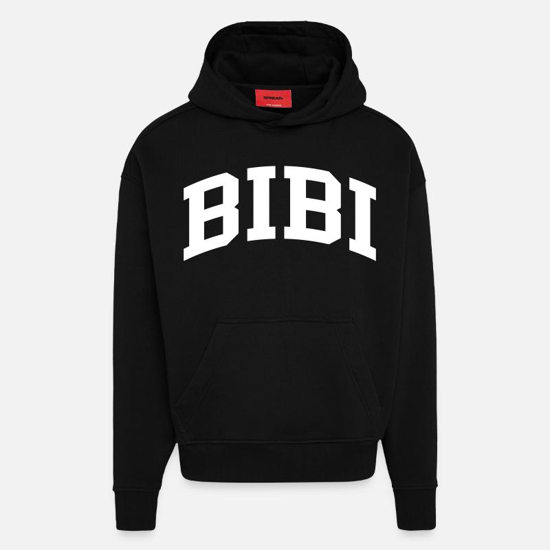 Bibi - Hoodie- made by SPREAD  - SOLID BLACK