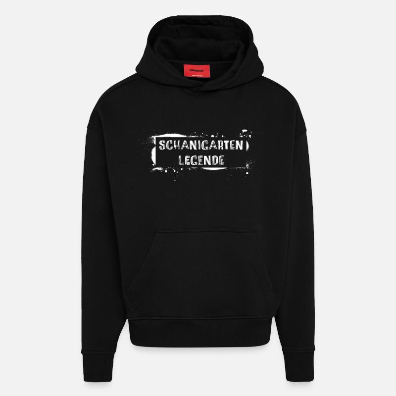 Schanigarten legend – Viennese dialect saying - Hoodie- made by SPREAD - SOLID BLACK