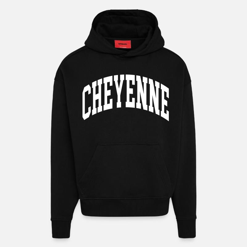 Cheyenne - Sweat à capuche bio épais oversize fabriqué en UE - SOLID BLACK