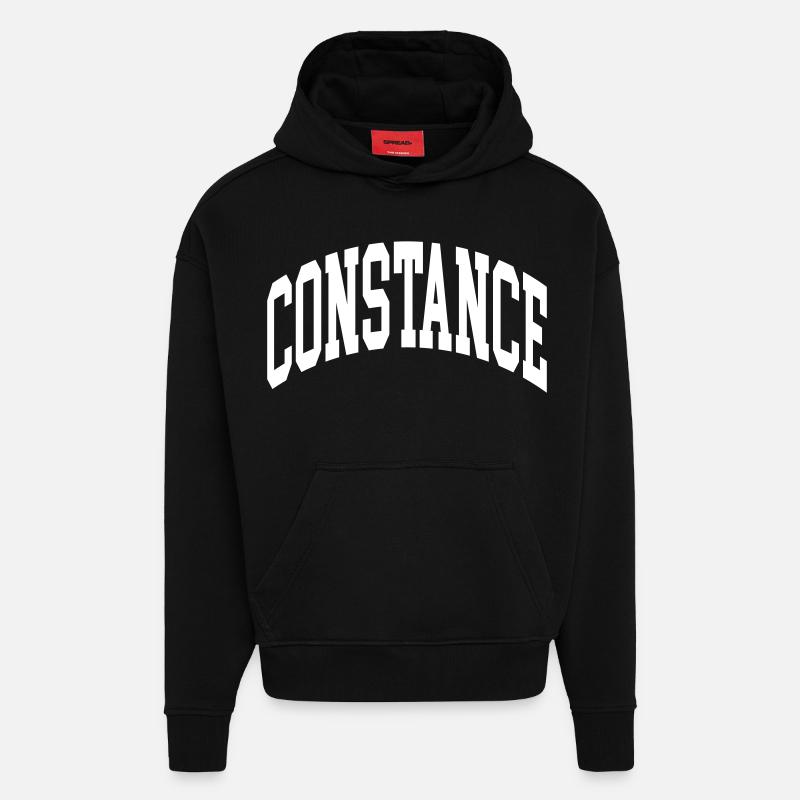 Constance - Sweat à capuche bio épais oversize fabriqué en UE - SOLID BLACK