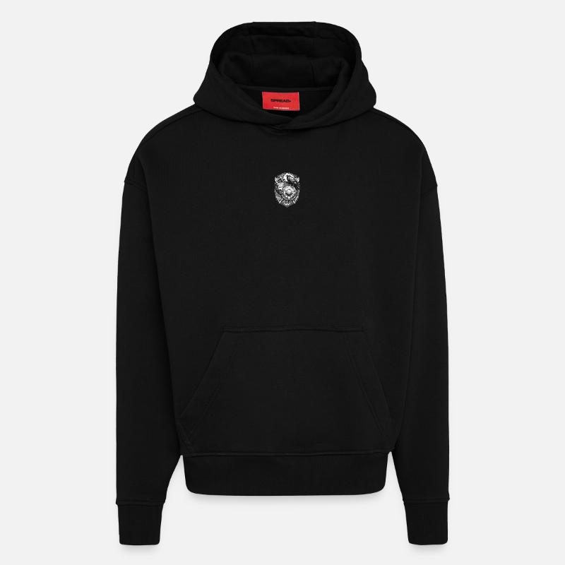Wikinger-Schild - Hoodie- made by SPREAD  - SOLID BLACK