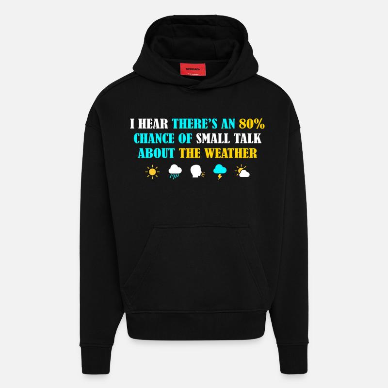 Introvertierte introvertierte Grafik - Hoodie- made by SPREAD  - SOLID BLACK