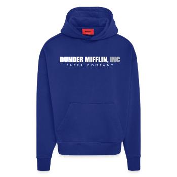 The Office Dunder Mifflin Graphic - Hoodie- made by SPREAD  - Iconic Blue - Front