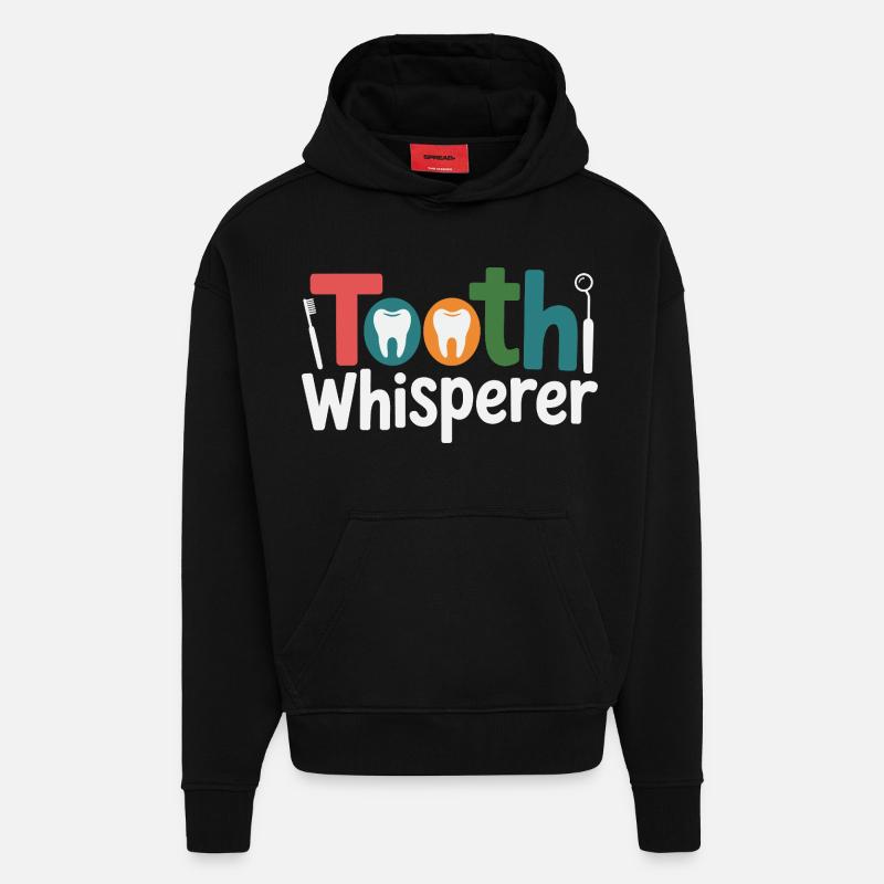 Zahntechniker Präzisionsarbeit - Hoodie- made by SPREAD  - SOLID BLACK