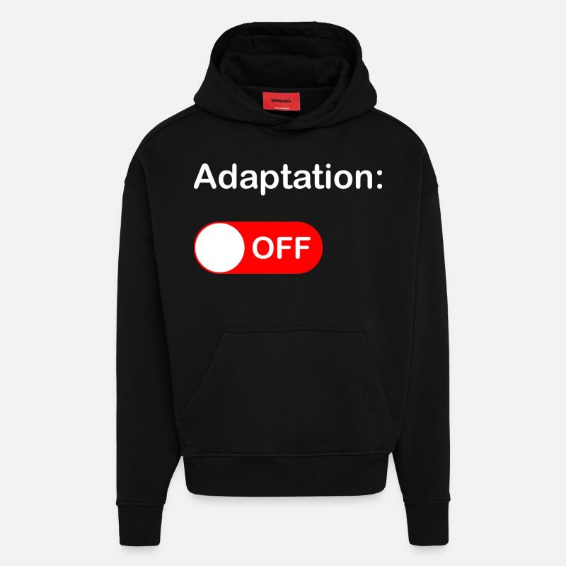 Adaption AUS - Hoodie- made by SPREAD - SOLID BLACK