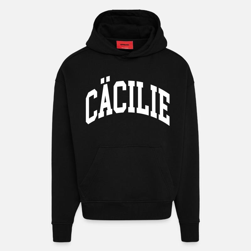 Cäcilie - Hoodie- made by SPREAD  - SOLID BLACK