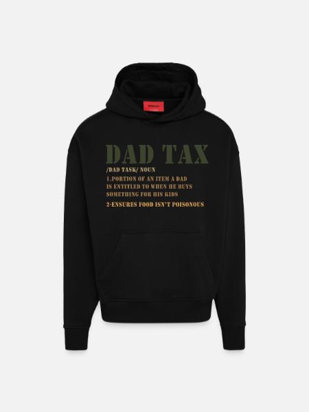 Dad Tax Tee: Kids Budget - Hoodie- made by SPREAD - SOLID BLACK