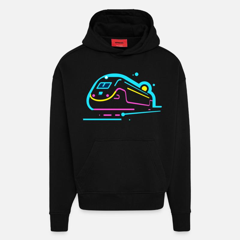 Zug Comic Look - Hoodie- made by SPREAD  - SOLID BLACK