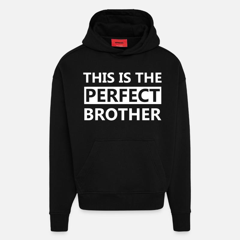 Frère - Sweat à capuche bio épais oversize fabriqué en UE - SOLID BLACK