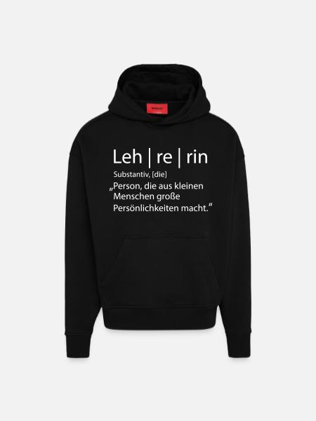 Lehrerin - Hoodie- made by SPREAD - SOLID BLACK