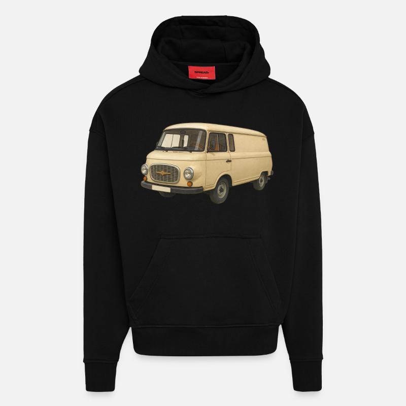B1000 als Comic - Hoodie- made by SPREAD  - SOLID BLACK