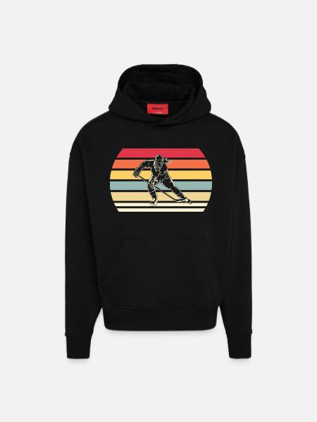Eishockey Eishockeyspielerin Frauen - Hoodie- made by SPREAD  - SOLID BLACK
