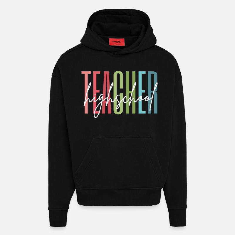 Highschool Lehrer Schule Geschenk - Hoodie- made by SPREAD  - SOLID BLACK