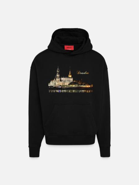 Dresden - Hoodie- made by SPREAD - SOLID BLACK