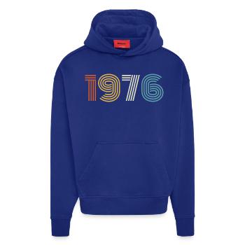 1976 Geschenk 1976 Vintage 1976 - Hoodie- made by SPREAD  - SOLID BLACK - Vorne