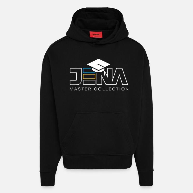 Collection Maître Iéna - Sweat à capuche bio épais oversize fabriqué en UE - SOLID BLACK