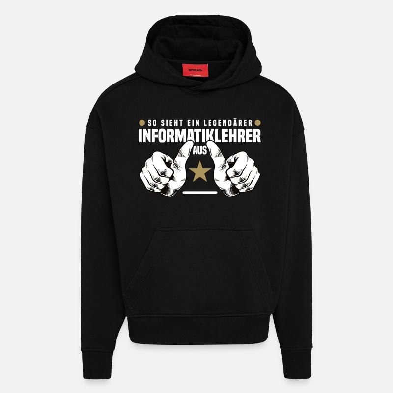 Computer Science Teacher - Hoodie- made by SPREAD  - SOLID BLACK