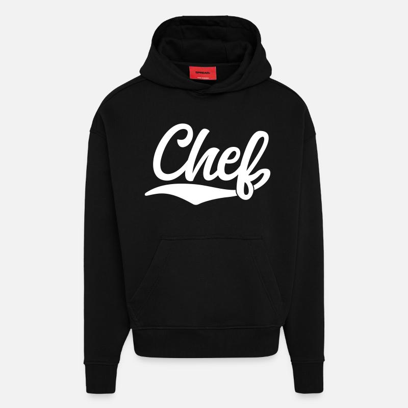 Boss - Sweat à capuche bio épais oversize fabriqué en UE - SOLID BLACK
