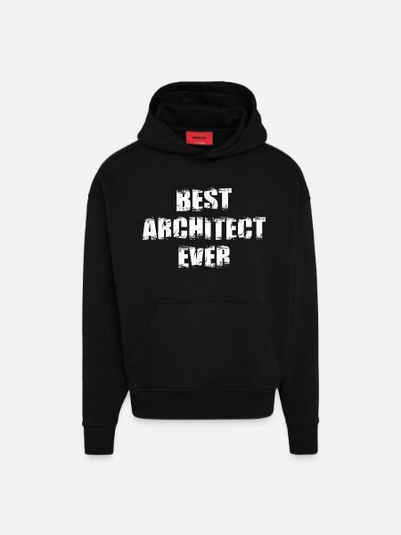 The best architect of all time - Hoodie- made by SPREAD - SOLID BLACK