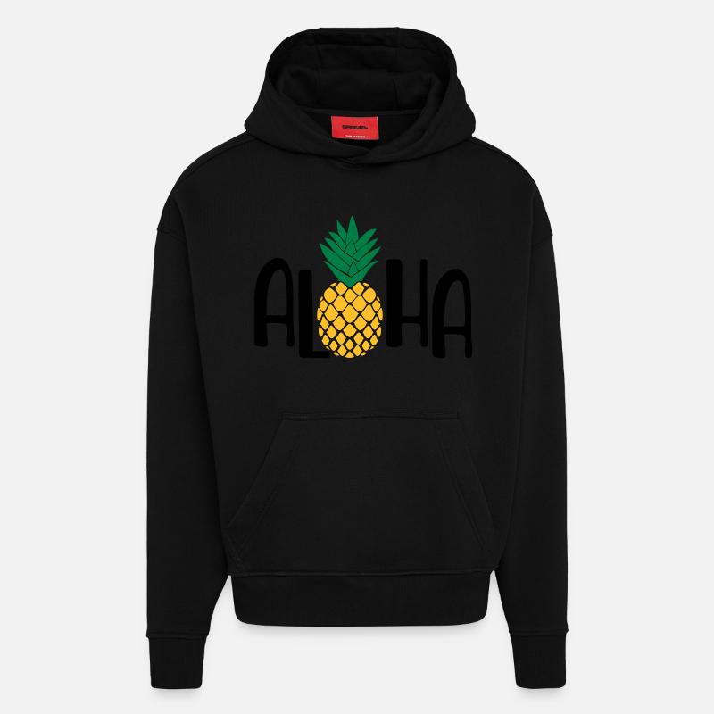 summer - Hoodie- made by SPREAD - SOLID BLACK