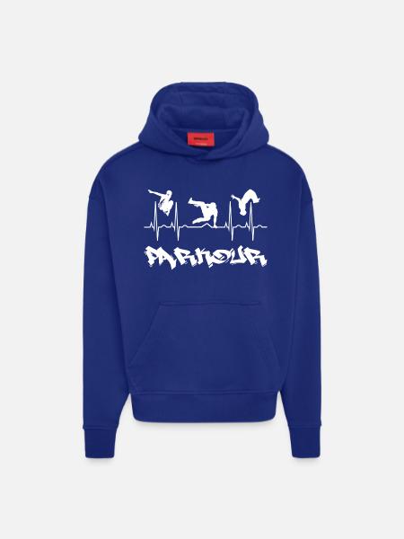 Parkour - Hoodie- made by SPREAD  - SOLID BLACK