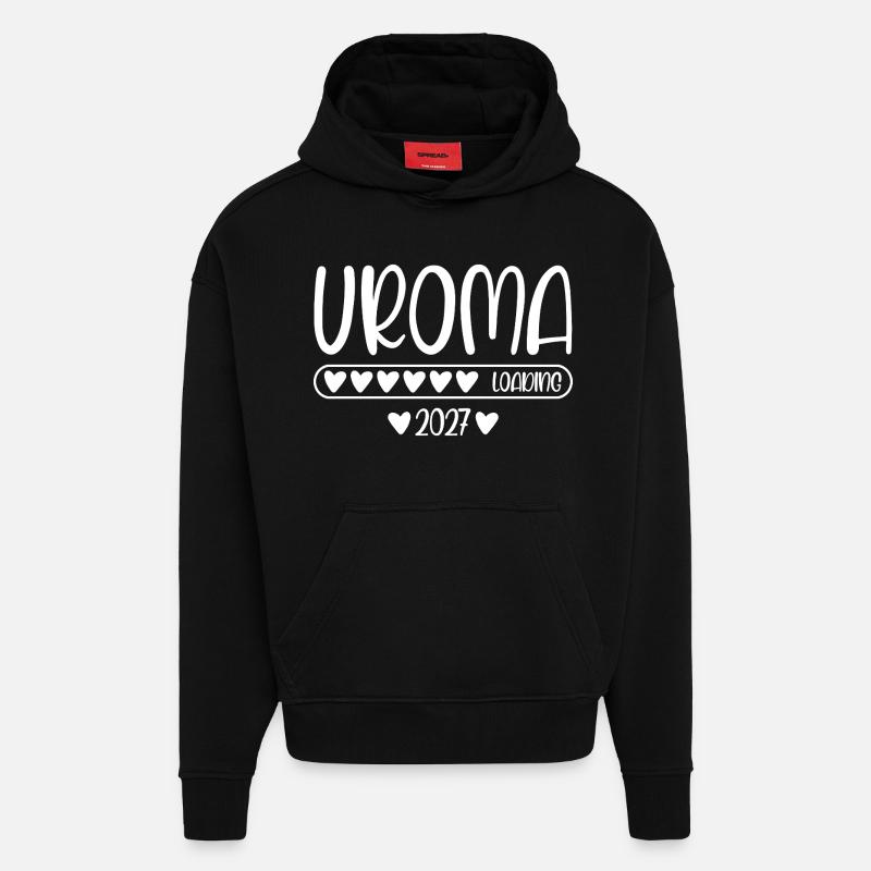Uroma 2027 loading - Hoodie- made by SPREAD  - SOLID BLACK