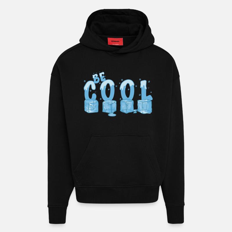 Be Cool - Hoodie- made by SPREAD  - SOLID BLACK