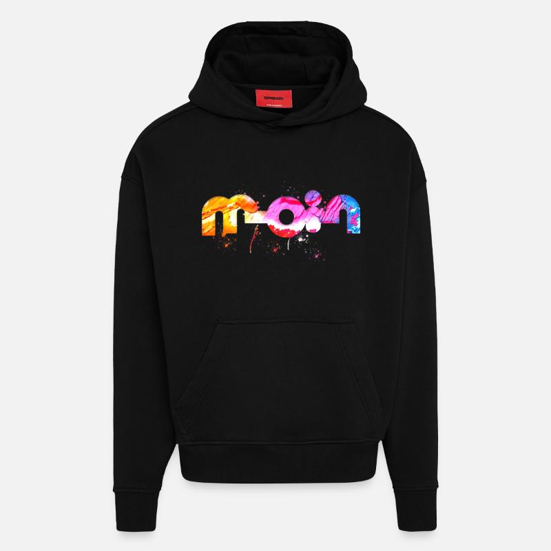 Hello - Hoodie- made by SPREAD  - SOLID BLACK