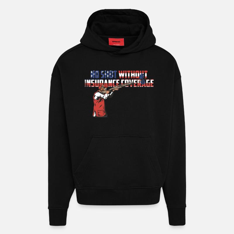 Tontaubenschießen - Hoodie- made by SPREAD  - SOLID BLACK