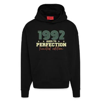 1992 - Hoodie- made by SPREAD  - SOLID BLACK - Vorne